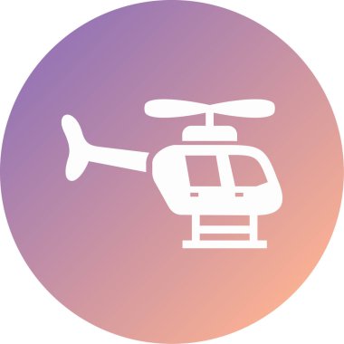 helikopter modern simge vektör illüstrasyonu