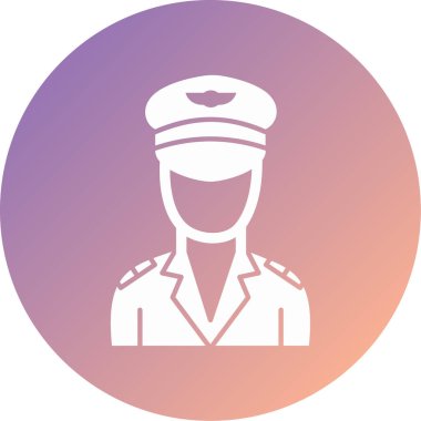 pilot modern simge vektör illüstrasyonu