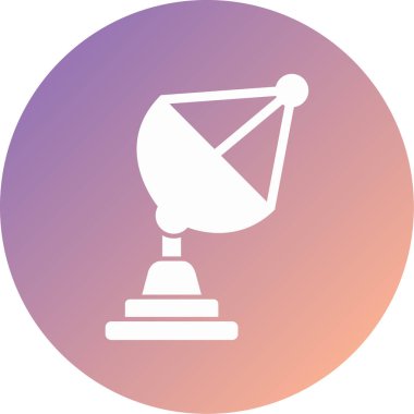 uydu modern simge vektör illüstrasyonu