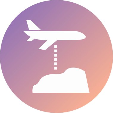 uçak modern simge vektör illüstrasyonu