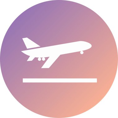 uçak modern simge vektör illüstrasyonu