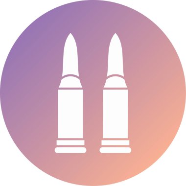 ammunition modern simge vektör illüstrasyonu