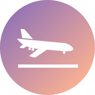 uçak modern simge vektör illüstrasyonu