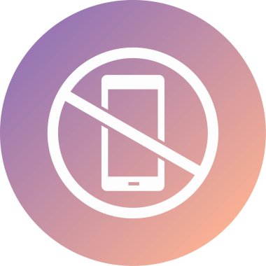 Modern simge vektör illüstrasyonunu yasakla