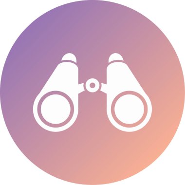 binoküler modern ikon vektör çizimi