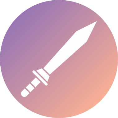 kılıç modern simge vektör illüstrasyonu