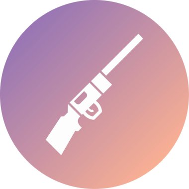 silah modern simge vektör illüstrasyonu