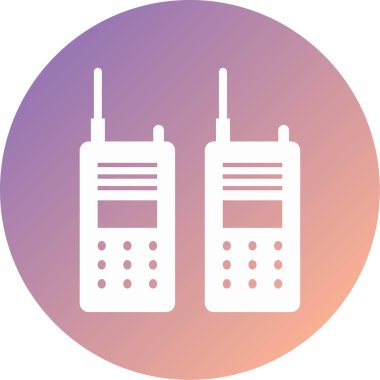 walkie talkie modern ikon vektör çizimi