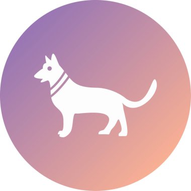 köpek modern ikon vektör illüstrasyonu