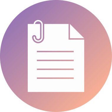 belge modern simge vektör illüstrasyonu