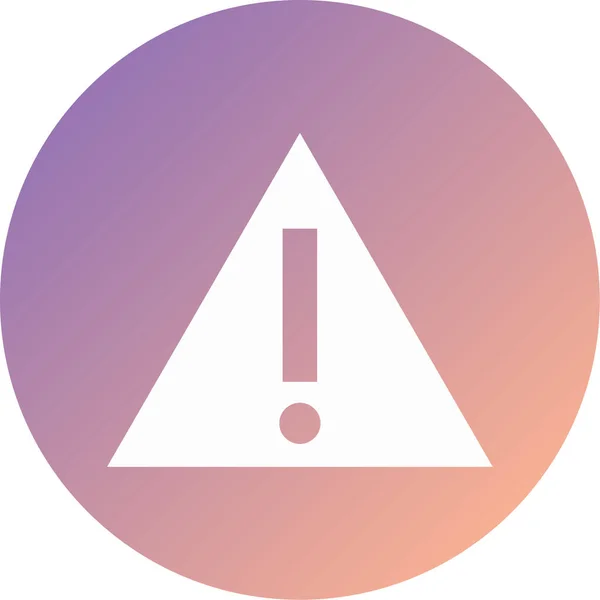 Warning Modern Icon Vector Illustration — Stock Vector