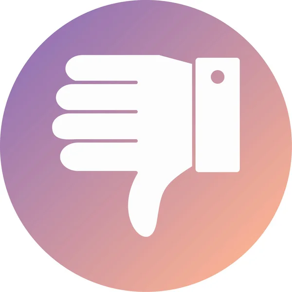 Thumb Modern Icon Vector Illustration — Stock vektor