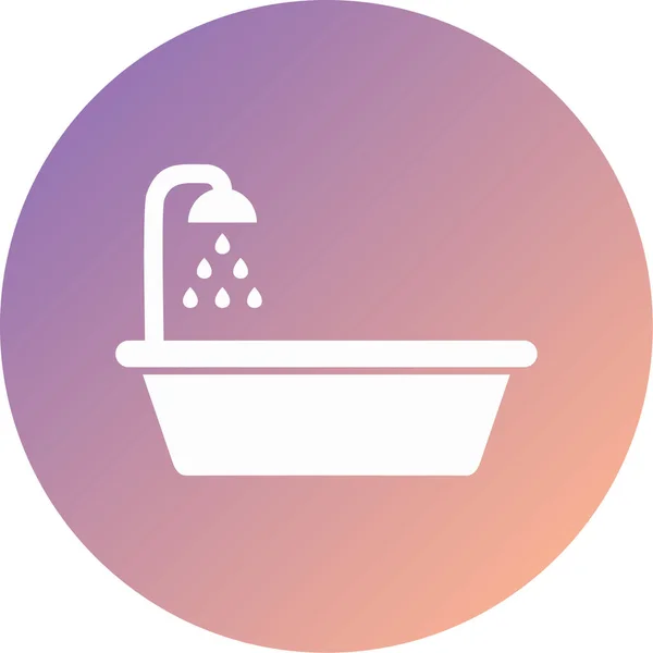 Bath Modern Icon Vector Illustration — 스톡 벡터