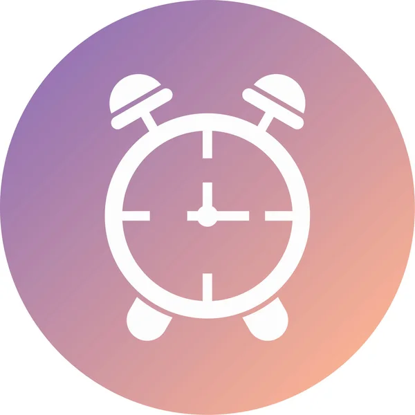 Alarm Clock Modern Icon Vector Illustration — Wektor stockowy