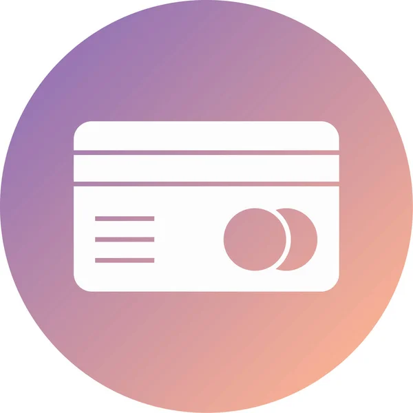 Credit Card Modern Icon Vector Illustration — Wektor stockowy