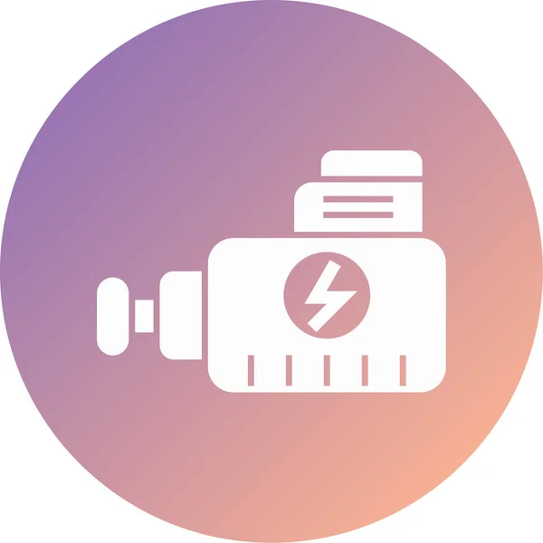 Batterie Web Symbol Einfache Illustration — Stockvektor