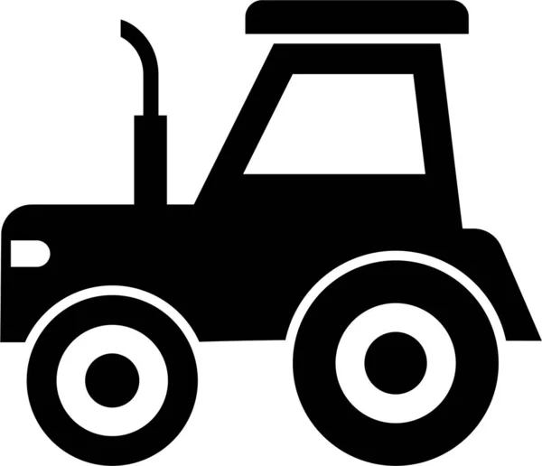 Tracteur Icône Web Illustration Simple — Image vectorielle