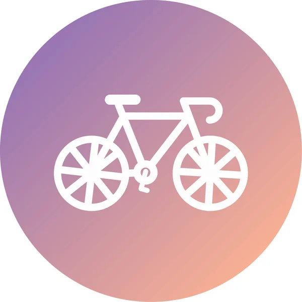 Fahrrad Moderne Ikone Vektor Illustration — Stockvektor