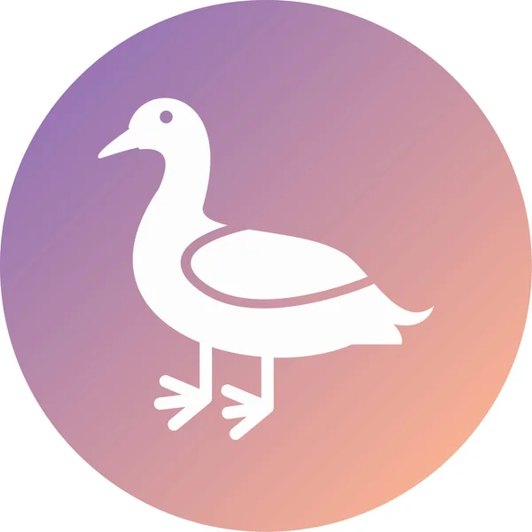 Duck Modern Icon Vector Illustration — стоковый вектор