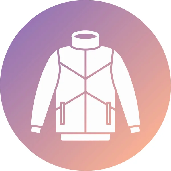 Jacket Modern Icon Vector Illustration — Vettoriale Stock