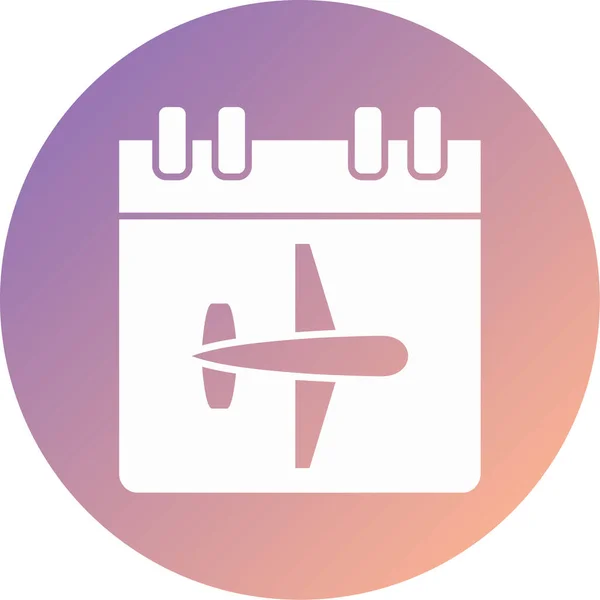 Plane Modern Icon Vector Illustration — Stockvektor