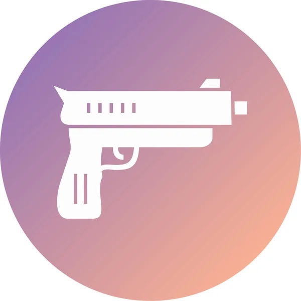 Gun Modern Icon Vector Illustration —  Vetores de Stock