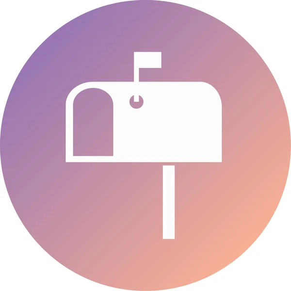 Mail Modern Icon Vector Illustration — Vetor de Stock