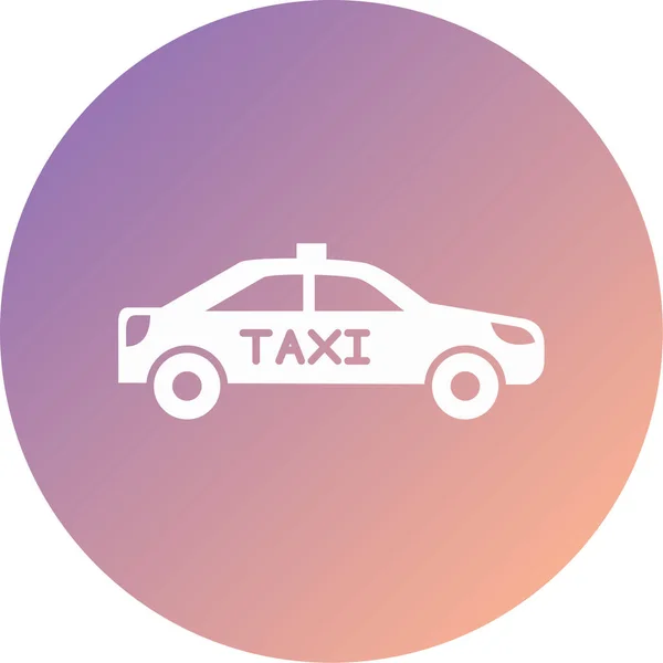 Taxi Modern Icon Vector Illustration — Archivo Imágenes Vectoriales