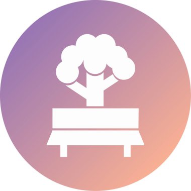 park modern simge vektör illüstrasyonu