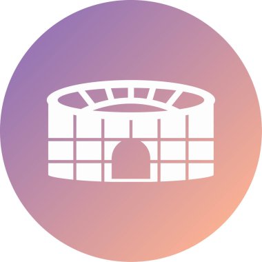 Stadyum modern ikon vektör illüstrasyonu