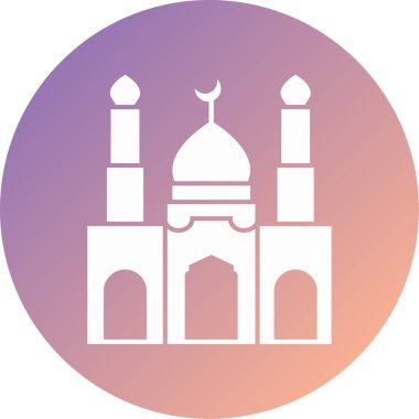 mosque modern icon vector illustration