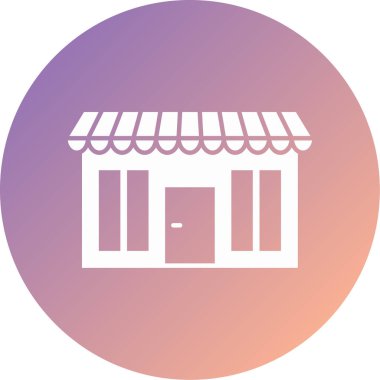 dükkan modern simge vektör illüstrasyonu