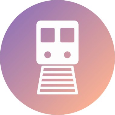 tren modern simge vektör illüstrasyonu