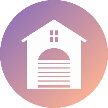 ahır modern simge vektör illüstrasyonu