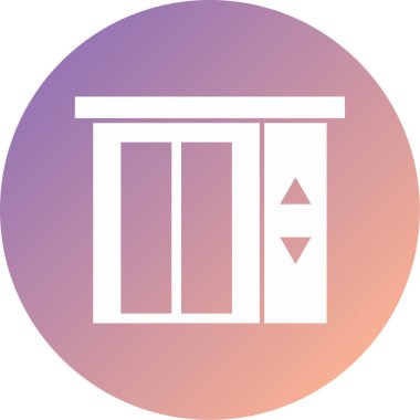 asansör modern ikon vektör illüstrasyonu