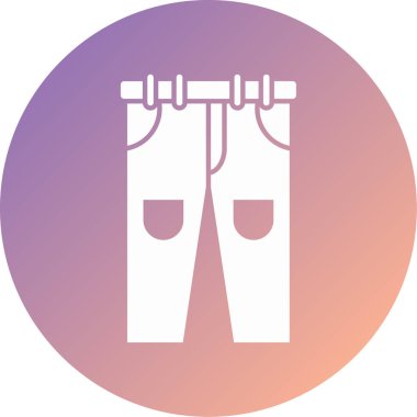 kot pantolon modern ikon vektör illüstrasyonu