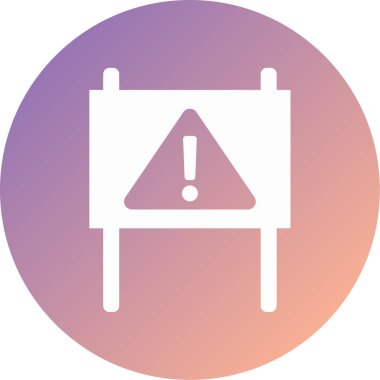 yol işareti modern simge vektör illüstrasyonu