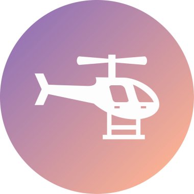 helikopter modern simge vektör illüstrasyonu