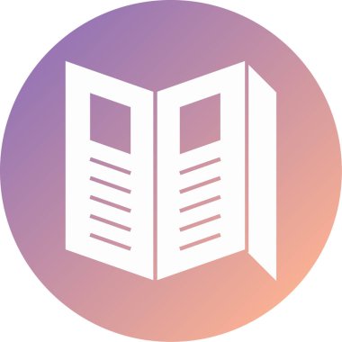 dergi modern ikon vektör illüstrasyonu