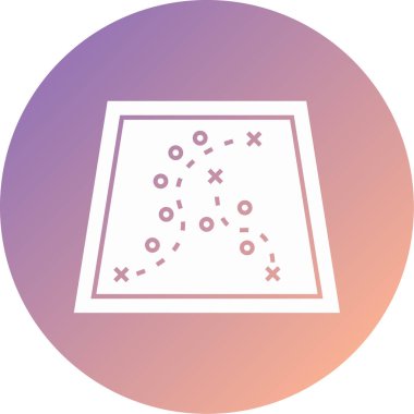 harita modern simge vektör illüstrasyonu