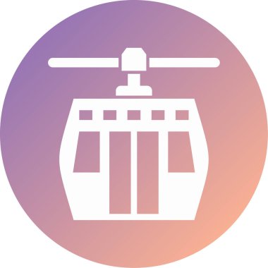 kabin modern simge vektör illüstrasyonu