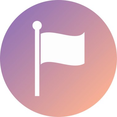 bayrak modern simge vektör illüstrasyonu