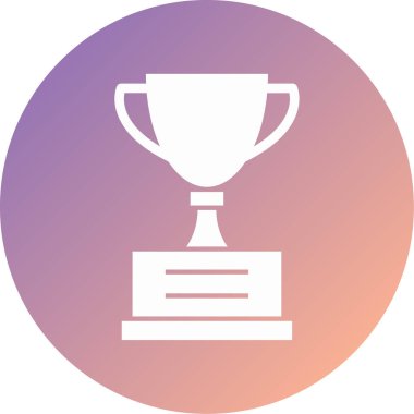 kupa modern simge vektör illüstrasyonu