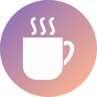 fincan modern simge vektör illüstrasyonu