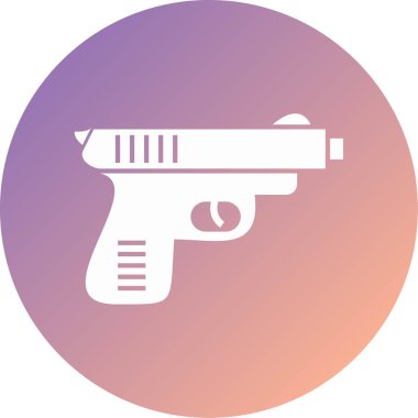 silah modern simge vektör illüstrasyonu