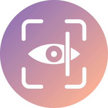 tarama gözü modern ikon vektör çizimi