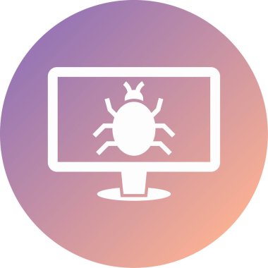 Virüs modern simge vektör illüstrasyonu