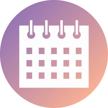 Takvim simgesi vektör illüstrasyonu