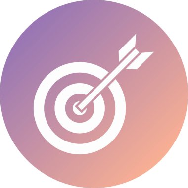 Hedef. Web simgesi basit illüstrasyon