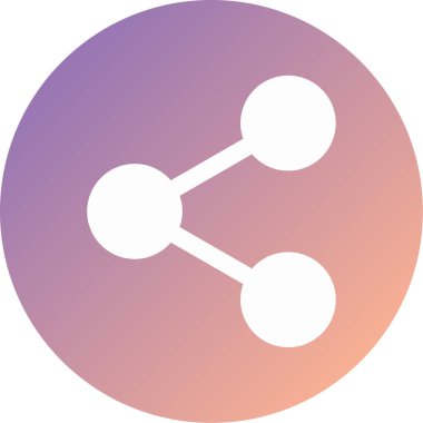 Paylaş. Web simgesi basit illüstrasyon